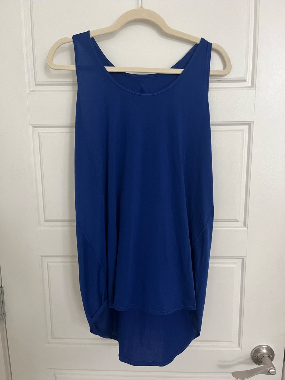 lululemon athletica Royal Blue Sleeveless High-Low Tank
